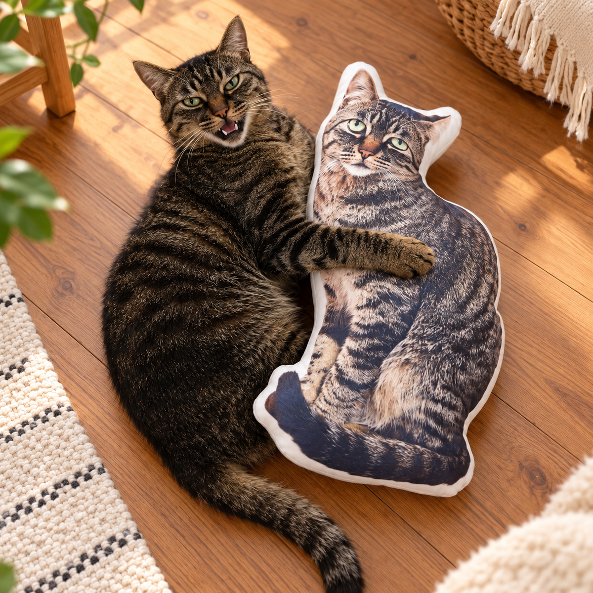 Custom Pet Shaped Pillow From Photo – Personalized Dog & Cat Cushion
