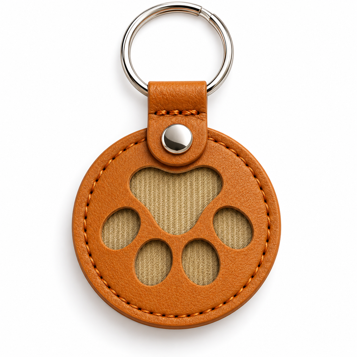 Custom 3D Pet Portrait Relief Keychain with Name – Personalized Dog & Cat Keepsake