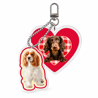 Custom Pet Acrylic Keychain From Photo – Personalized Dog & Cat Keepsake