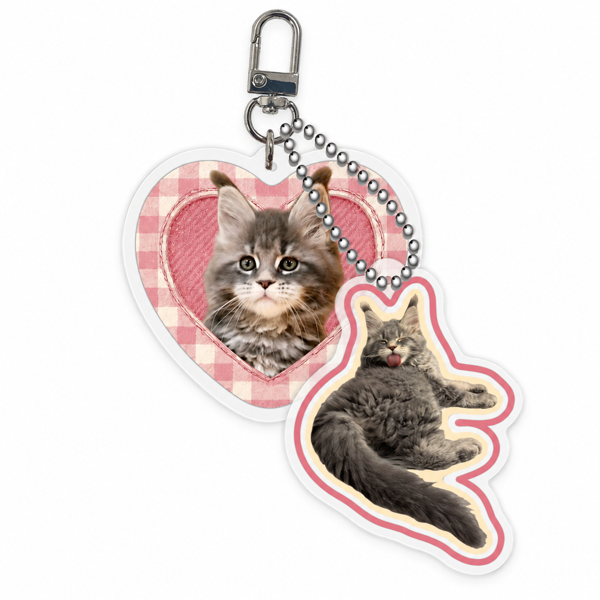 Custom Pet Acrylic Keychain From Photo – Personalized Dog & Cat Keepsake