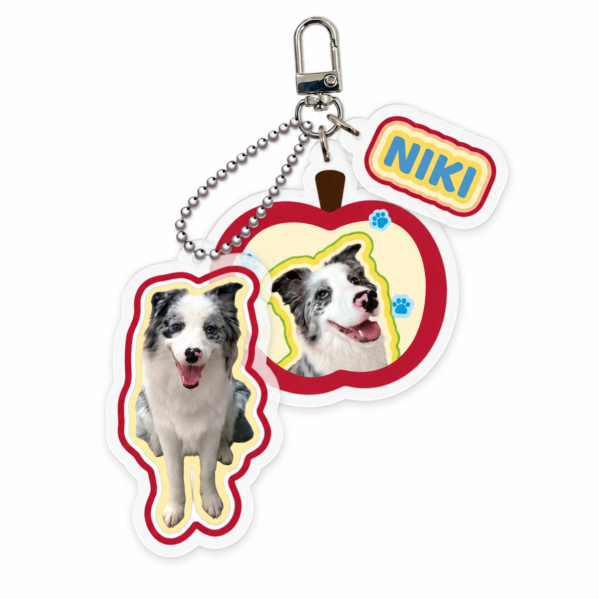 Custom Pet Acrylic Keychain From Photo – Personalized Dog & Cat Keepsake