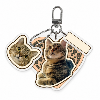 Custom Pet Acrylic Keychain From Photo – Personalized Dog & Cat Keepsake