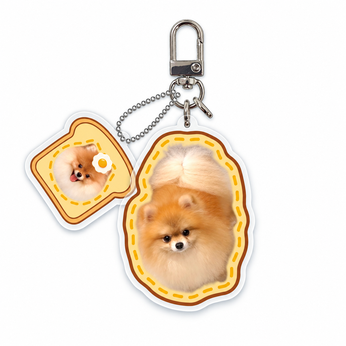 Custom Pet Acrylic Keychain From Photo – Personalized Dog & Cat Keepsake