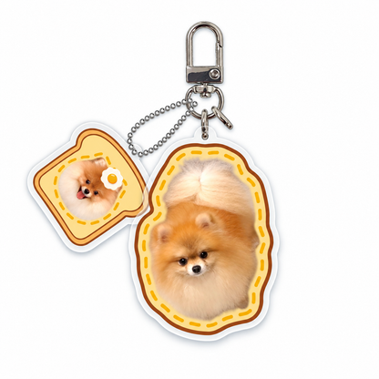 Custom Pet Acrylic Keychain From Photo – Personalized Dog & Cat Keepsake