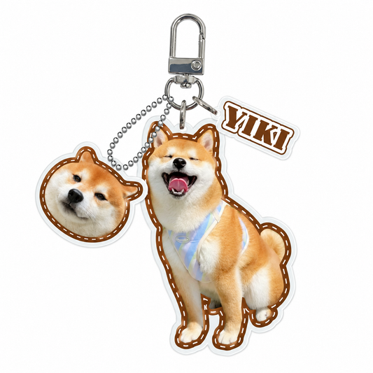 Custom Pet Acrylic Keychain From Photo – Personalized Dog & Cat Keepsake