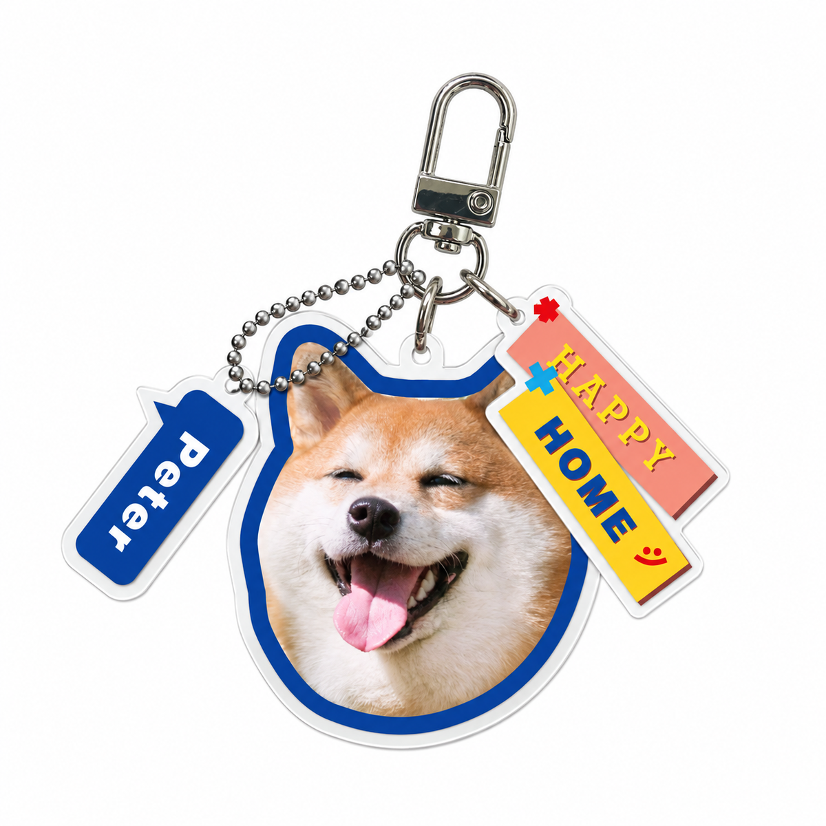 Custom Pet Acrylic Keychain From Photo – Personalized Dog & Cat Keepsake