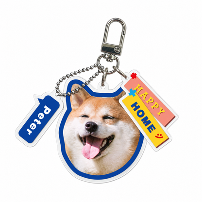 Custom Pet Acrylic Keychain From Photo – Personalized Dog & Cat Keepsake