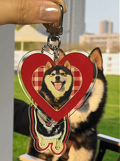 Custom Pet Acrylic Keychain From Photo – Personalized Dog & Cat Keepsake