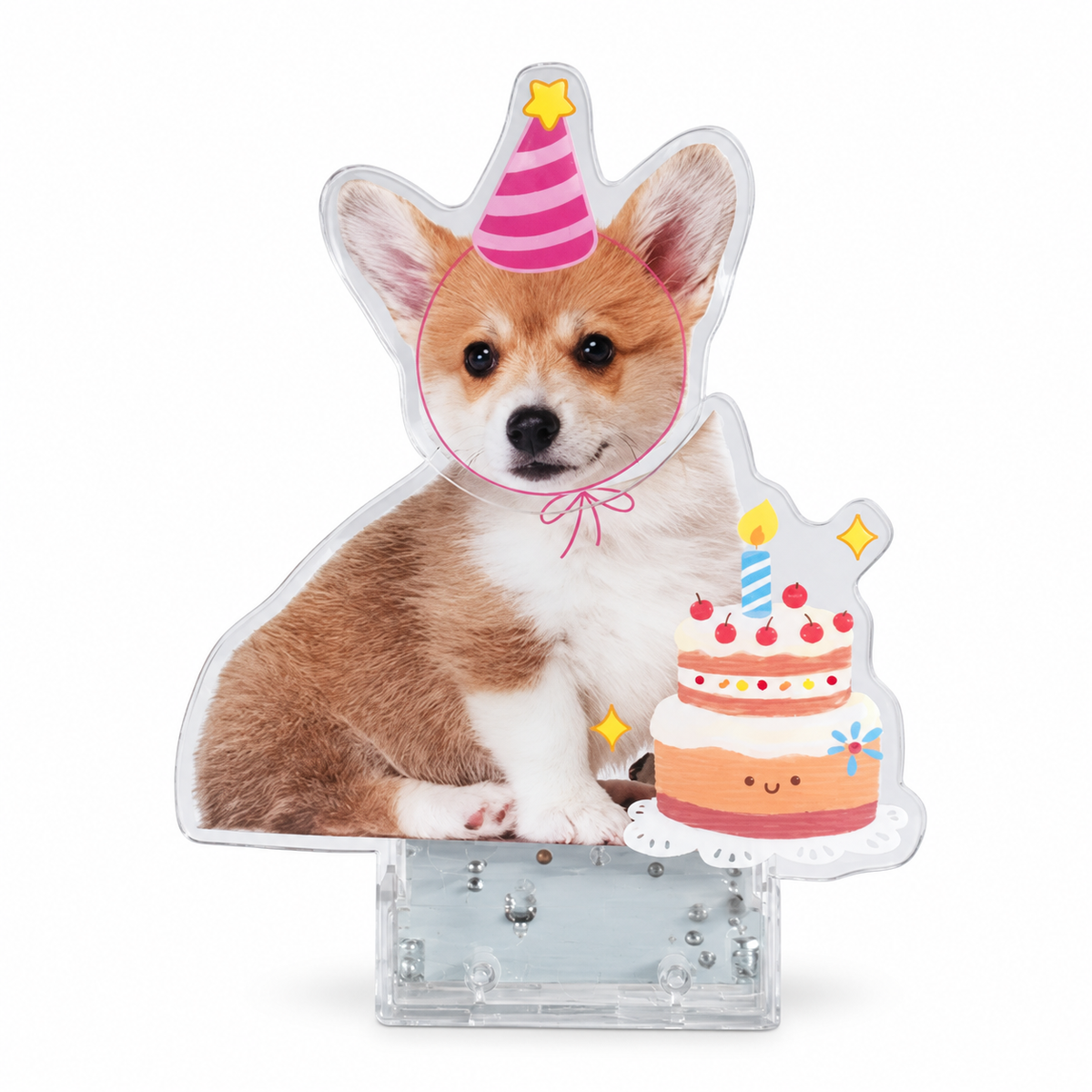 Custom Pet Photo Bobblehead – Personalized Acrylic Dashboard Ornament