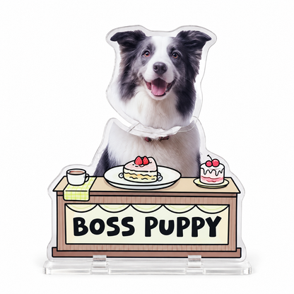 Custom Pet Photo Bobblehead – Personalized Acrylic Dashboard Ornament