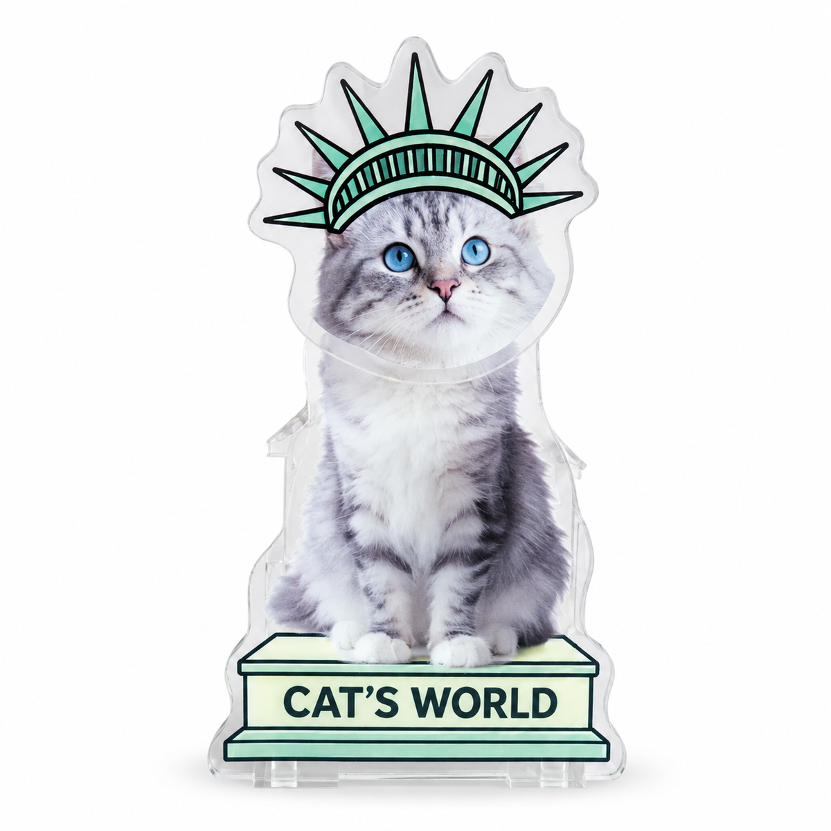 Custom Pet Photo Bobblehead – Personalized Acrylic Dashboard Ornament