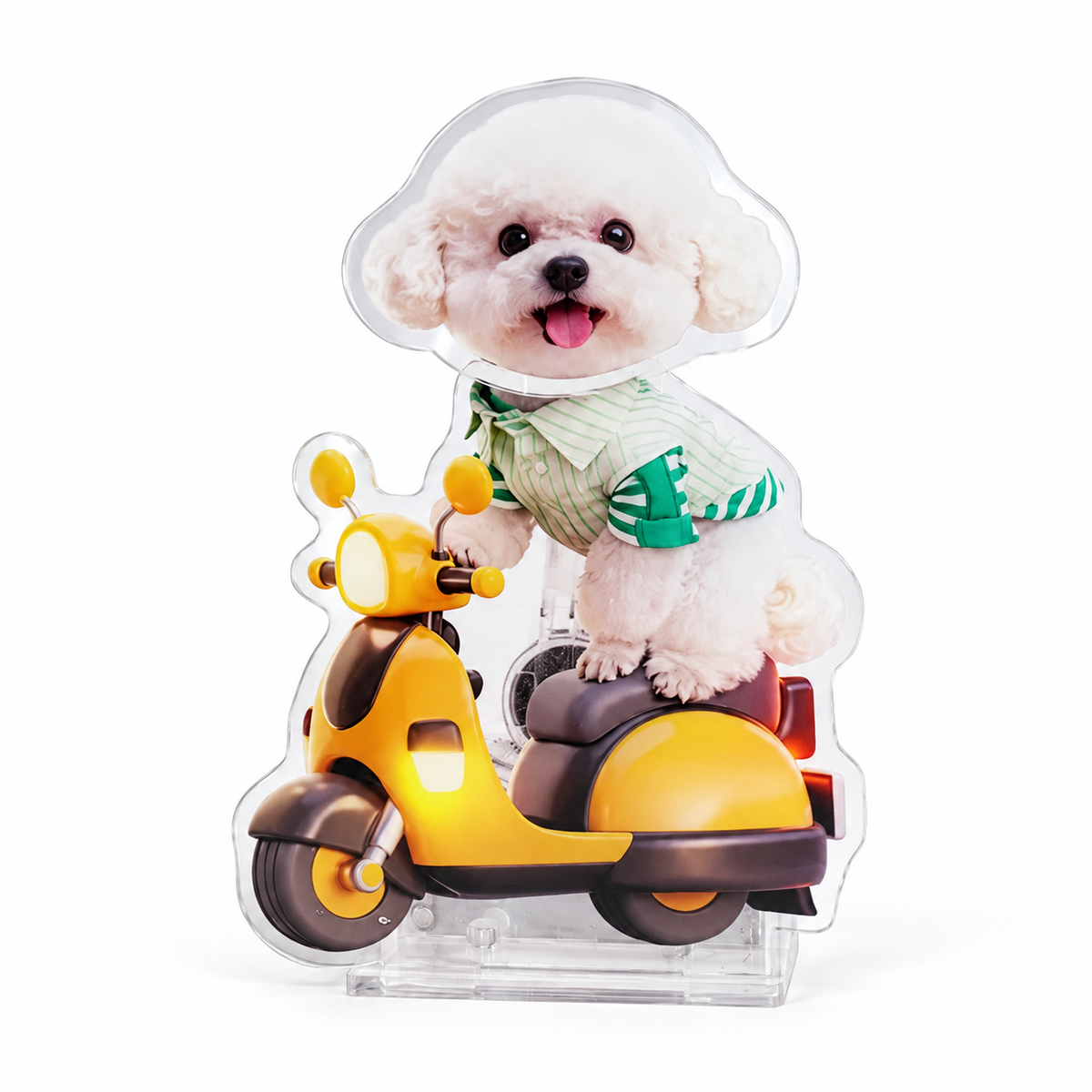 Custom Pet Photo Bobblehead – Personalized Acrylic Dashboard Ornament
