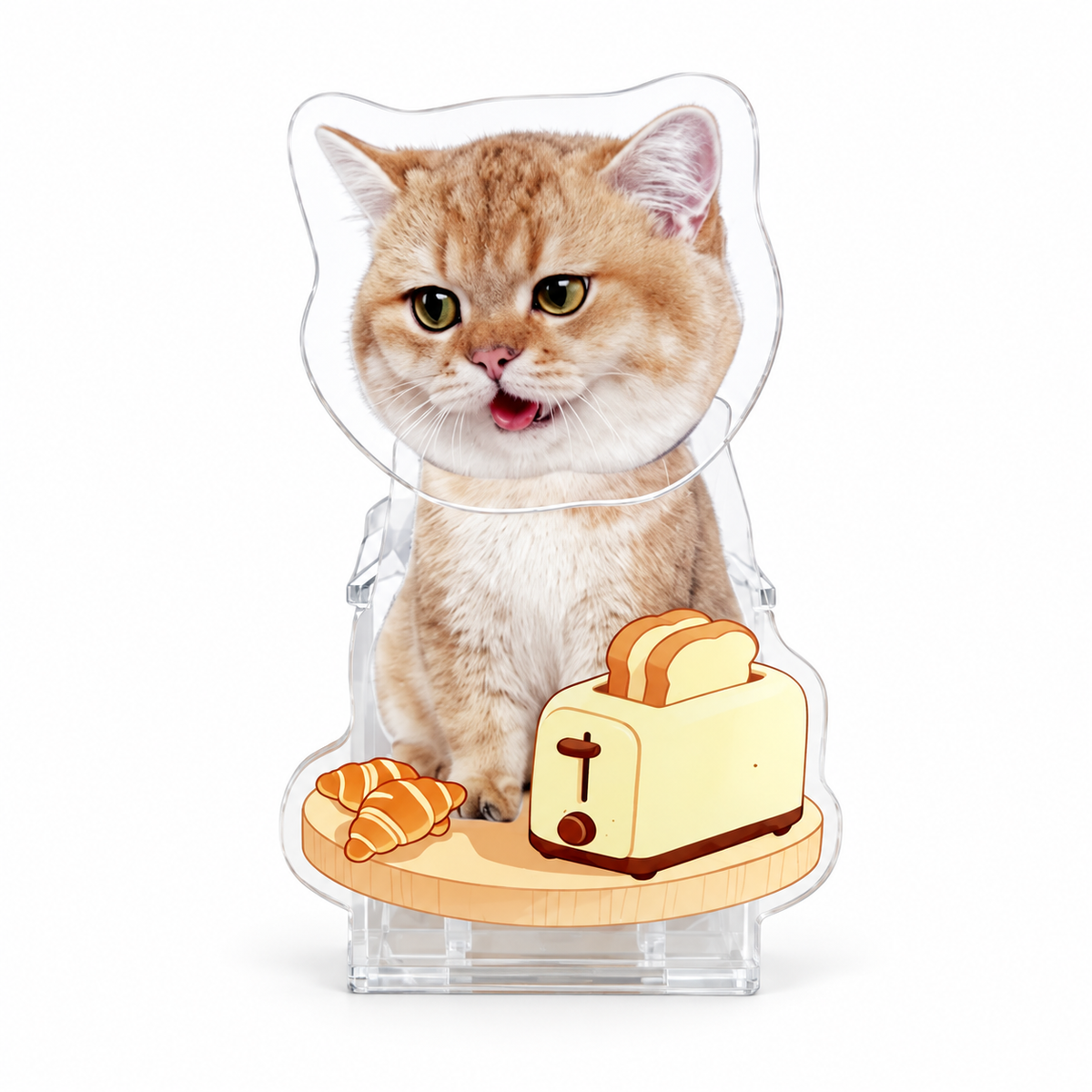 Custom Pet Photo Bobblehead – Personalized Acrylic Dashboard Ornament