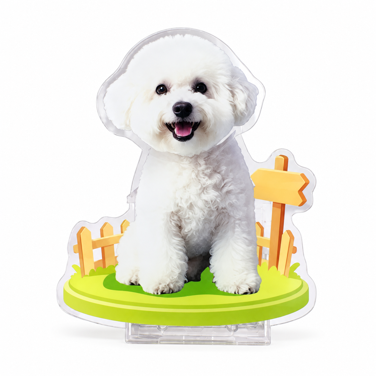 Custom Pet Photo Bobblehead – Personalized Acrylic Dashboard Ornament