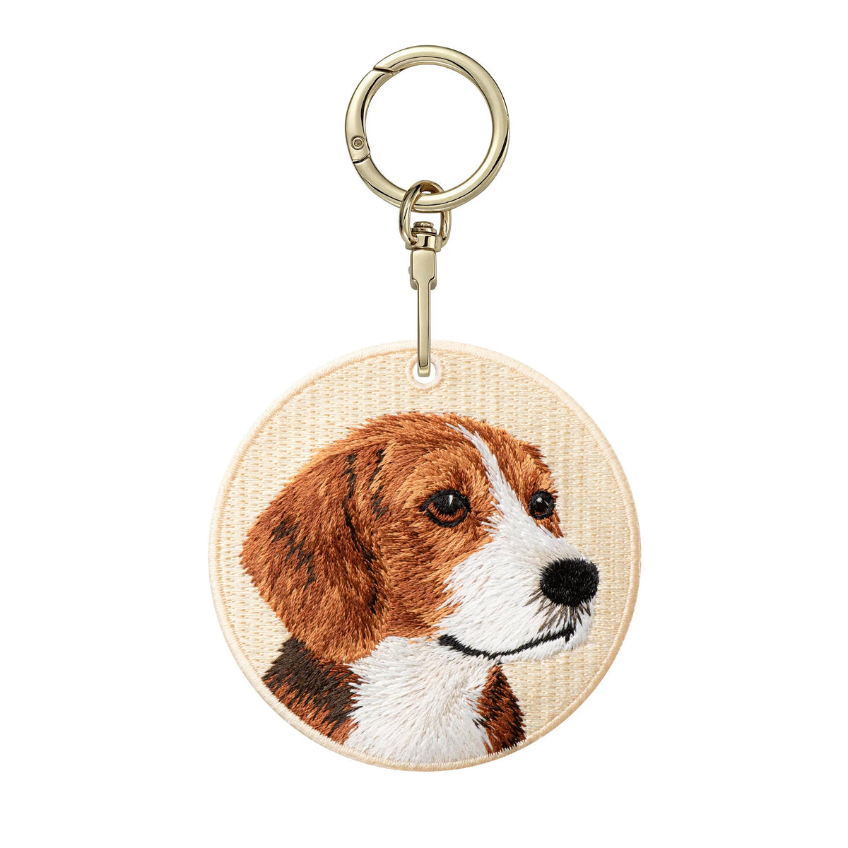 Double-Sided Embroidered Pet Keychain – Dog & Cat Designs