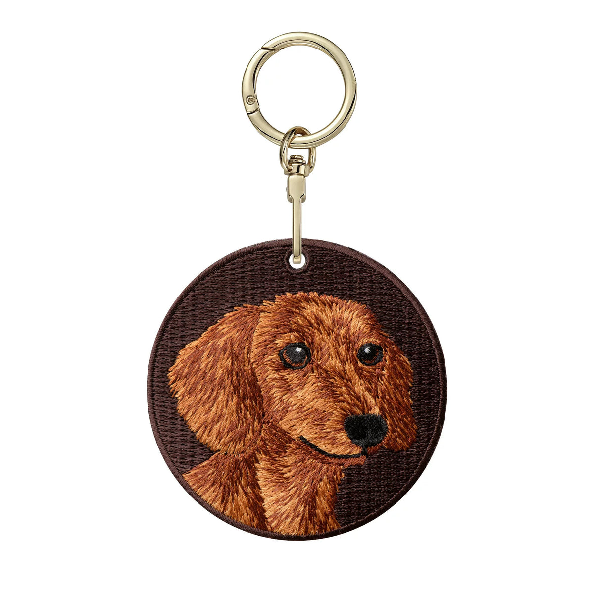 Double-Sided Embroidered Pet Keychain – Dog & Cat Designs