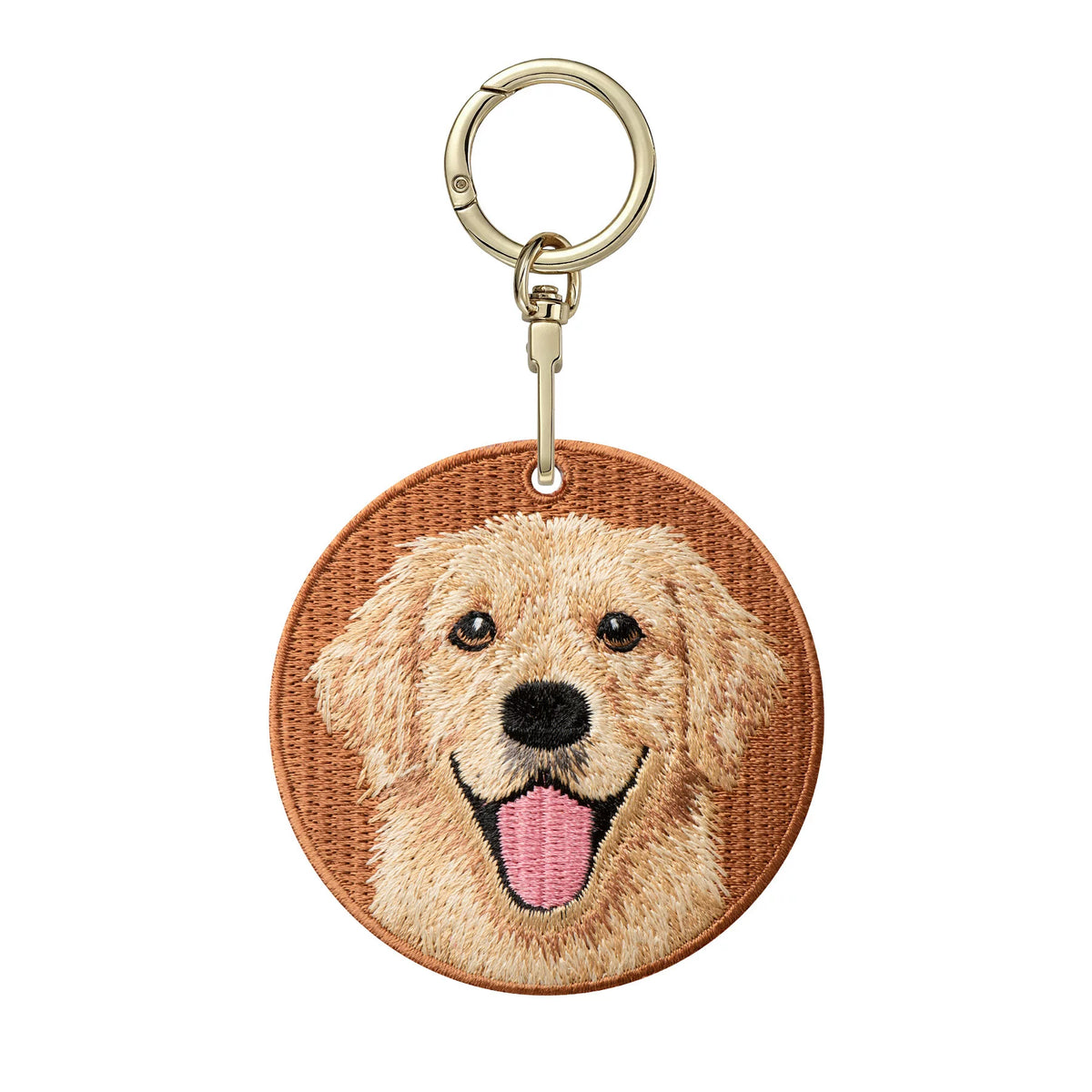 Double-Sided Embroidered Pet Keychain – Dog & Cat Designs