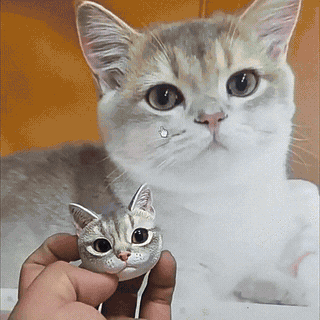 Custom 3D Pet Portrait From Photo – Fridge Magnet or Keychain